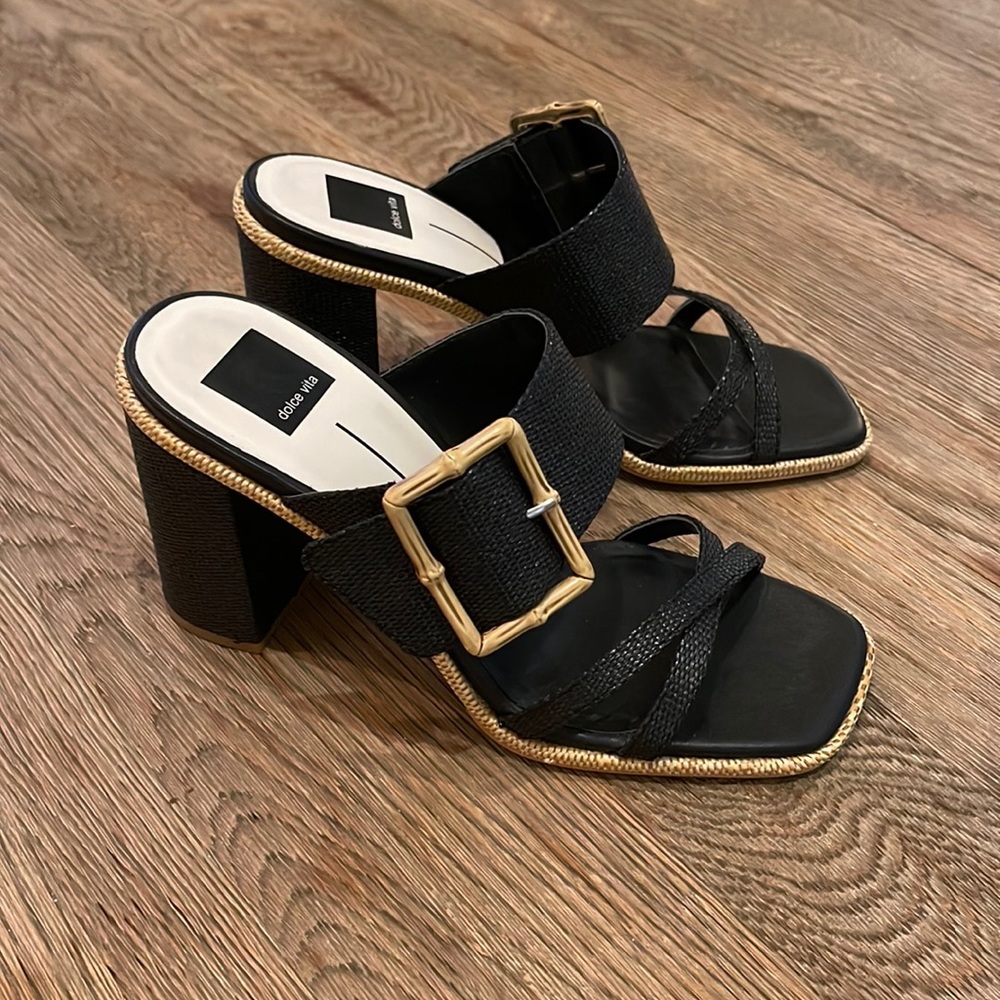 Dolce Vita Black Onnie Heels